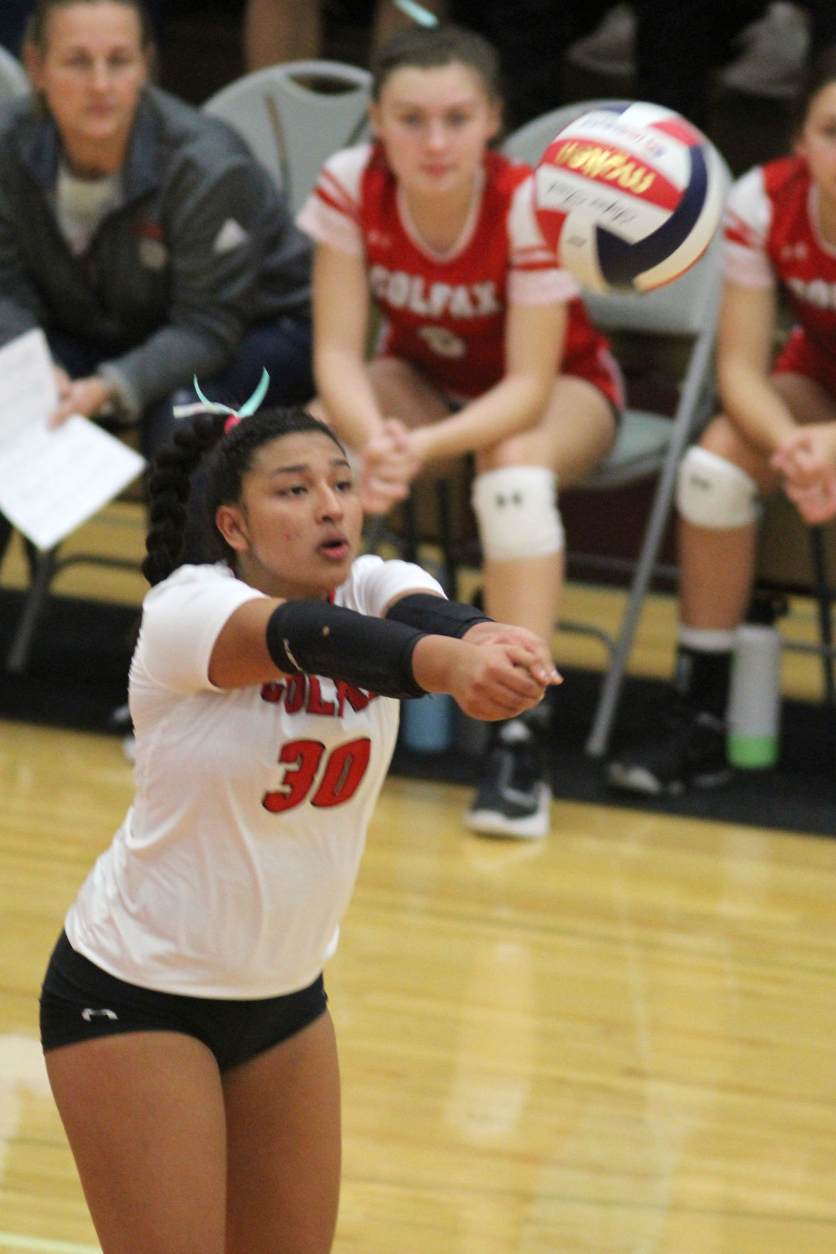 Cameron at Colfax volleyball regionals 10-24-19
